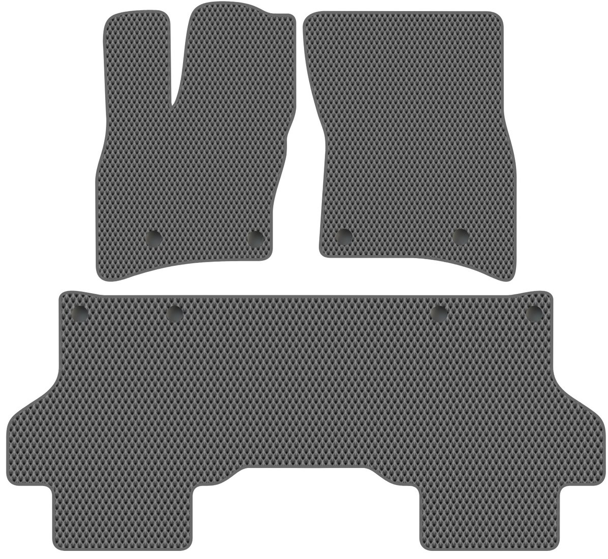 

Комплект ковриков для авто Alicosta Land Rover Defender II (suv / 90) 2019 - Н.В. (серый, ромб)