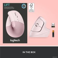 Вертикальная мышь Logitech Lift (розовый) в Могилеве