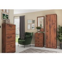 Шкаф-пенал Black Red White Индиана JREG 1d (дуб саттер)