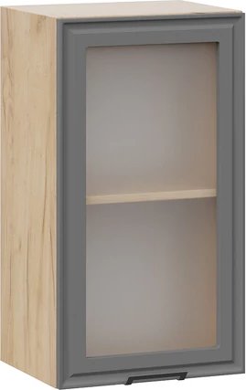 

Шкаф навесной Трия Белладжио 1ВВ4С с одной дверью (дуб крафт золотой/софт графит)