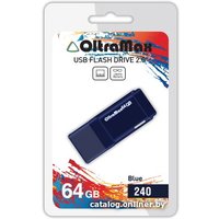 USB Flash OltraMax 240 64GB (синий) [OM-64GB-240-Blue]