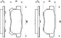 Тормозные колодки Bosch 0986461131
