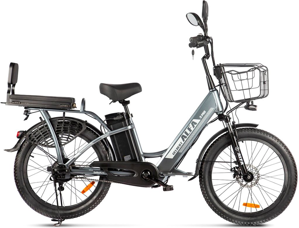 

Электровелосипед Gelbert ALFA 3 PRO (серый)