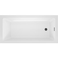 Ванна Wellsee FreeDom 2.0 150x80 23300103R (встраиваемая ванна белый глянец, сифон-автомат матовый черный)