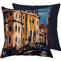 Декоративная подушка Matex Travel Мост 08-620 (синий)