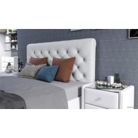 Кровать Sofos Беатриче тип A с ПМ 140x200 Teos White/стразы