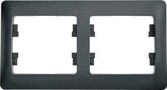 Рамка Schneider Electric Glossa GSL000702 (антрацит)