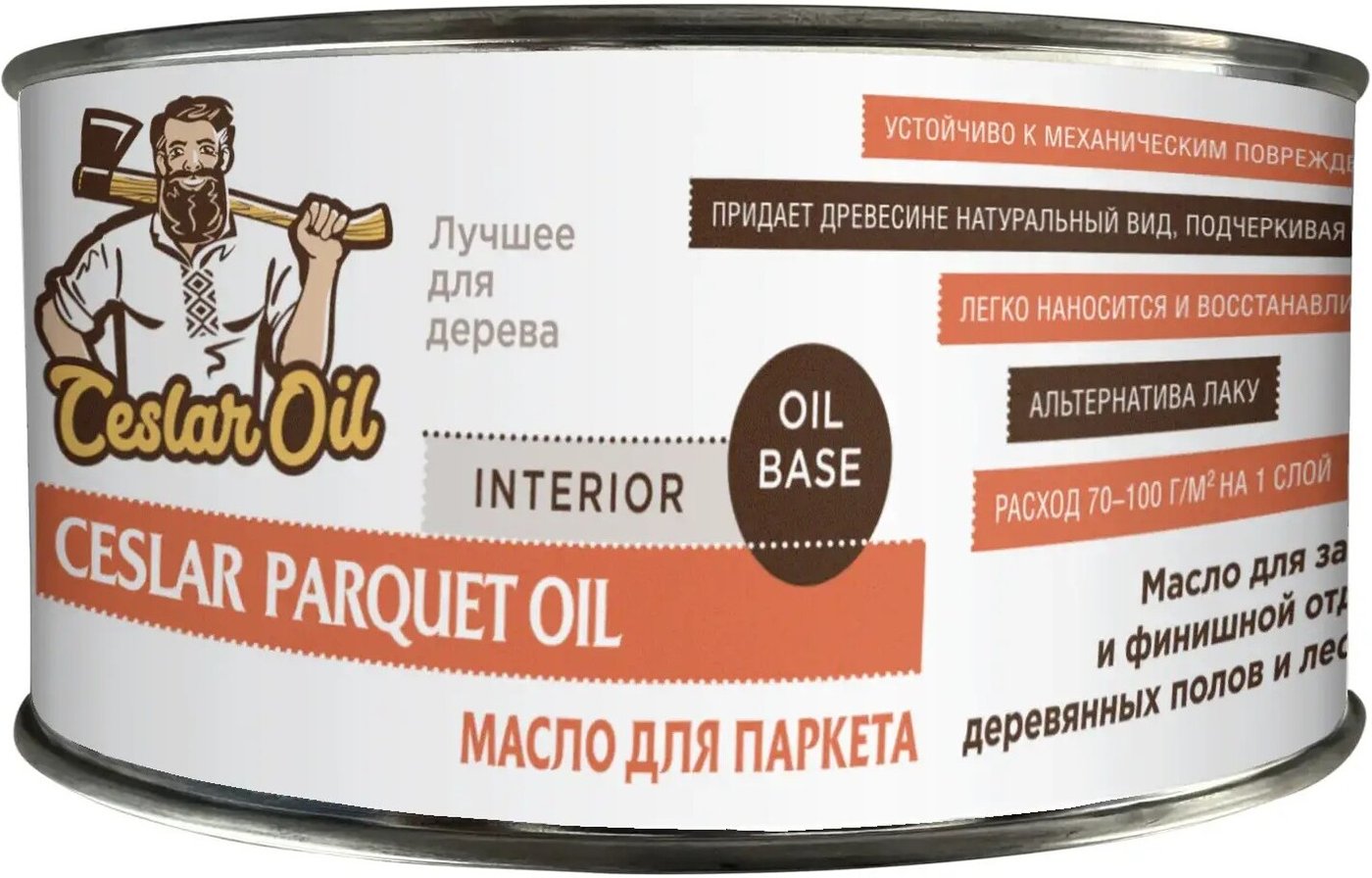 

Масло Ceslar Parquet Oil 0.45л (прозрачный полуглянцевый)