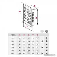 Вентиляционная решетка Awenta Eko T01 13.5x16.5 (белый)