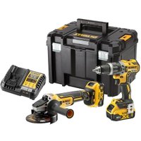  DeWalt DCK2080P2T (шуруповерт, болгарка, 2 АКБ, кейс)