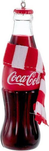 Елочная игрушка Kurt S. Adler Kurt Christmas 2025 Кока-кола в шарфике CC1121