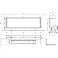 Биокамин ZeFire Elliot 1200 (белый со стемалитом)