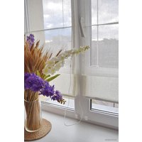 Мини римская штора Delfa Natali Тюлевая СШД 01М114/002 73x160 (молочный)