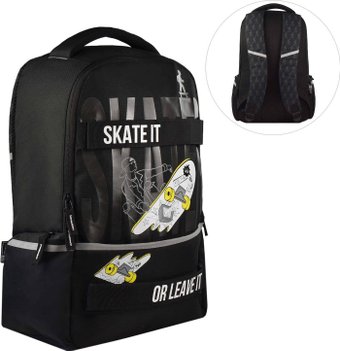 Школьный рюкзак Феникс+ Скейт Арт 59318 (черный)