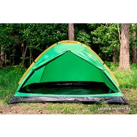 Треккинговая палатка Sundays Simple 2 (зеленый/желтый)