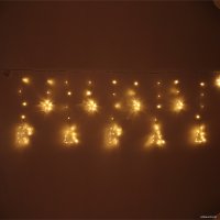 Гирлянда бахрома Серпантин Бахрома Волшебство 2.5 м 126 ламп LED (теплый белый)