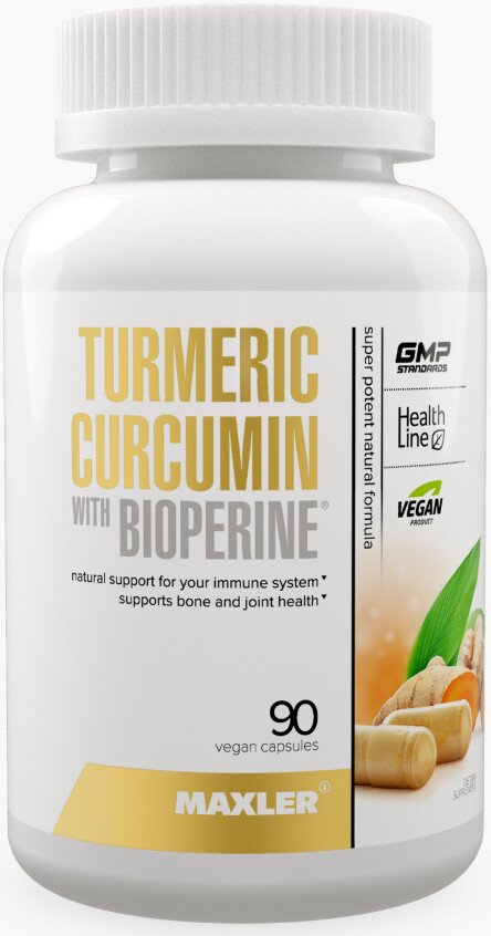 БАД Maxler Turmeric Curcumin with Bioperine (90 капсул)