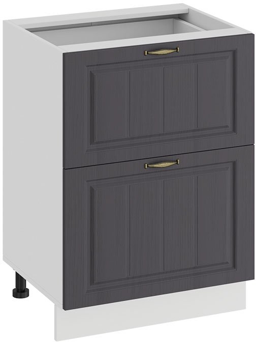 

Шкаф напольный Трия Лина 1Н6Я2 (белый/графит)