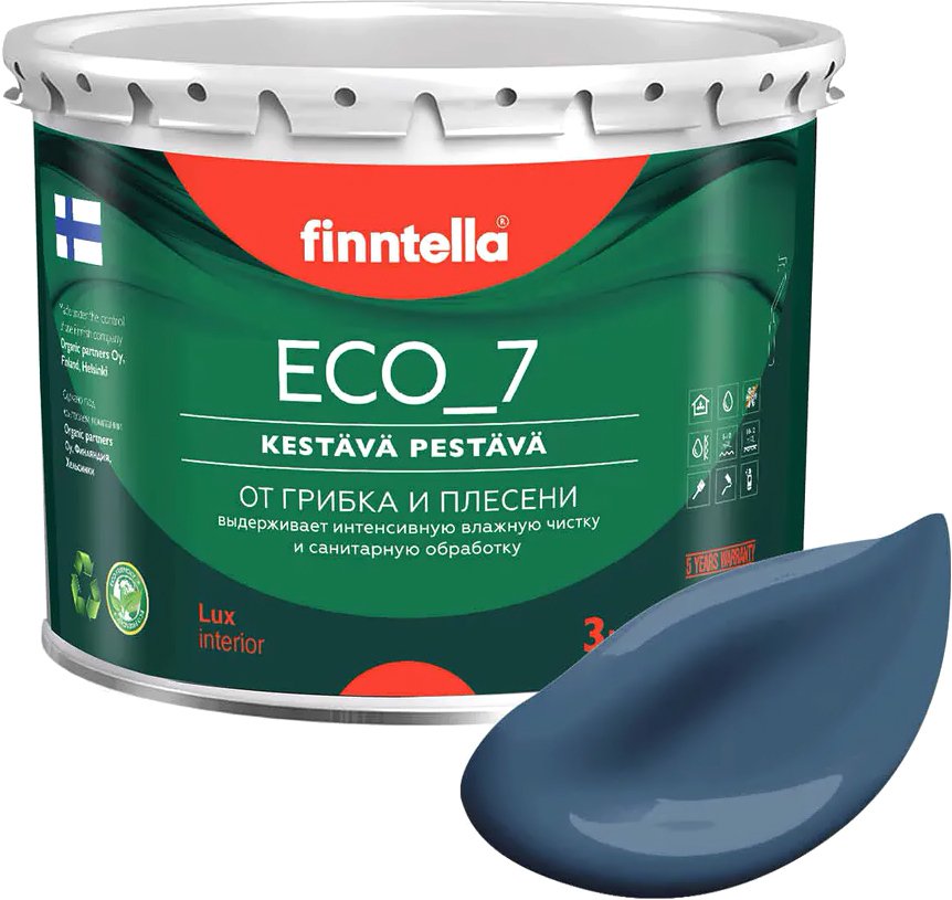

Краска Finntella Eco 7 Bondii F-09-2-3-FL004 2.7 л (лазурно-серый)