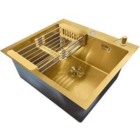 Кухонная мойка Stellar Decor S5550GL-D (золото)