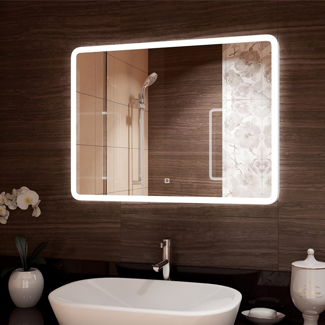 

Континент Зеркало Demure Led 90x80 (подогрев)