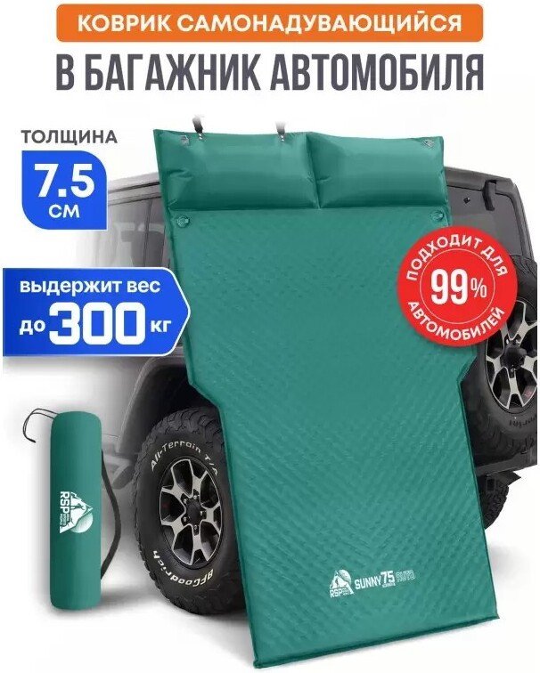 Самонадувающийся коврик RSP Outdoors Sunny 75 Auto (зеленый)