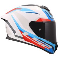 Мотошлем LS2 FF820 Rapid III Hyper (S, белый/синий/красный)