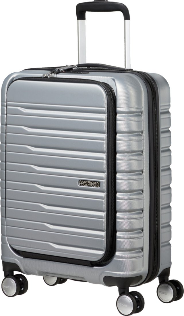 Чемодан-спиннер American Tourister Flashline Sky Silver 55 см (3.2 кг)