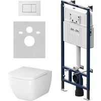 Унитаз подвесной AM.PM Master Fit IS100201.901701 (белый глянцевый, с кнопкой смыва)