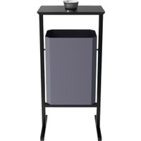 Уличная урна Allerd Стандарт 35л с пепельницей (серый)