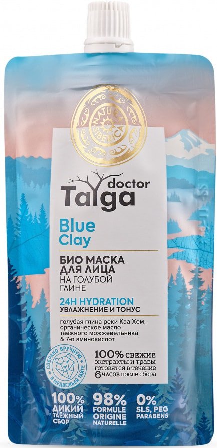 

Natura Siberica Маска для лица Doctor Taiga Био увлажнение и тонус 100 мл