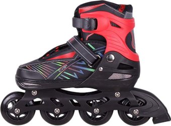 Роликовые коньки Darvish DV-S-19L (р. 39-42, черный/красный)