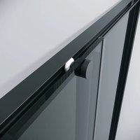 Душевая дверь Grossman Galaxy 90x195 1/2.K33.01.90.21.10 (черный матовый/тонированное стекло)