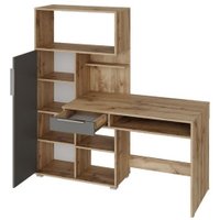 Стол НК-Мебель Квадро 74264629 (дуб вотан/графит)