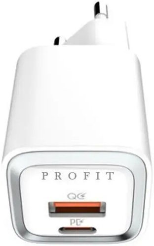 Сетевое зарядное Profit A2318C (белый)