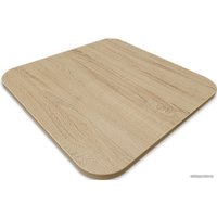 Кухонный стол Sheffilton SHT-ТU14/ЛДСП 60/60 (чёрный муар/золото/дуб сонома)