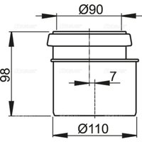 Фитинг Alcaplast Переходник 90x110 M907