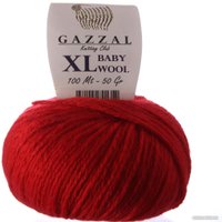 Пряжа для вязания Gazzal Baby Wool XL 811 50 г 100 м (красный)