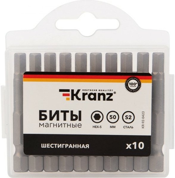 

Набор бит Kranz KR-92-0423 (10 шт)