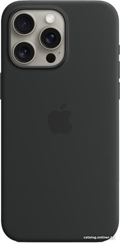 Чехол для телефона Apple MagSafe Silicone Case для iPhone 15 Pro Max (черный)