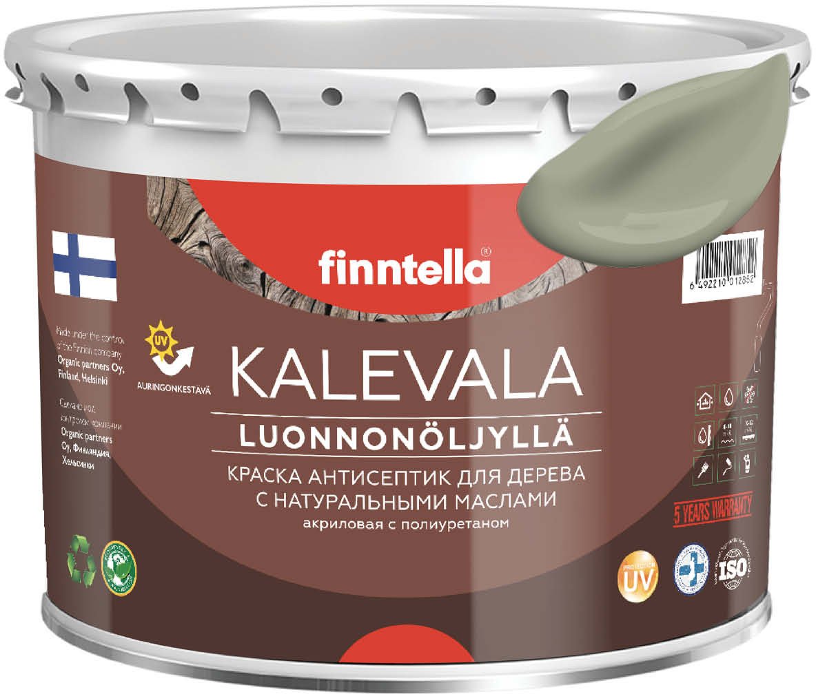 

Краска Finntella Kalevala Suojaa F-13-1-3-FL024 2.7 л (зеленый/серый)