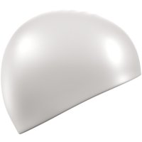 Шапочка для плавания Mad Wave Standart Cap Silicone (белый)