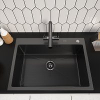 Кухонная мойка ARFEKA ECO AR 700*500 BLACK PVD NANO DECOR