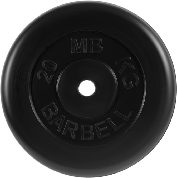 

Диск MB Barbell Стандарт 31 мм (1x20 кг, черный)