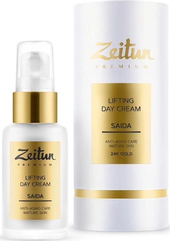

Zeitun крем для лица Saida дневной разглаживающий Филлер для зрелой кожи 24K золото 50 мл