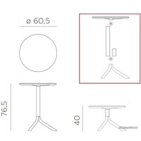 Стол Nardi Spritz 4005816000 (агава)