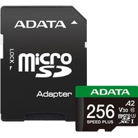 Карта памяти ADATA SPEED PLUS microSDXC 256GB UD256GUI3V30A2SP-RA1 (с адаптером)