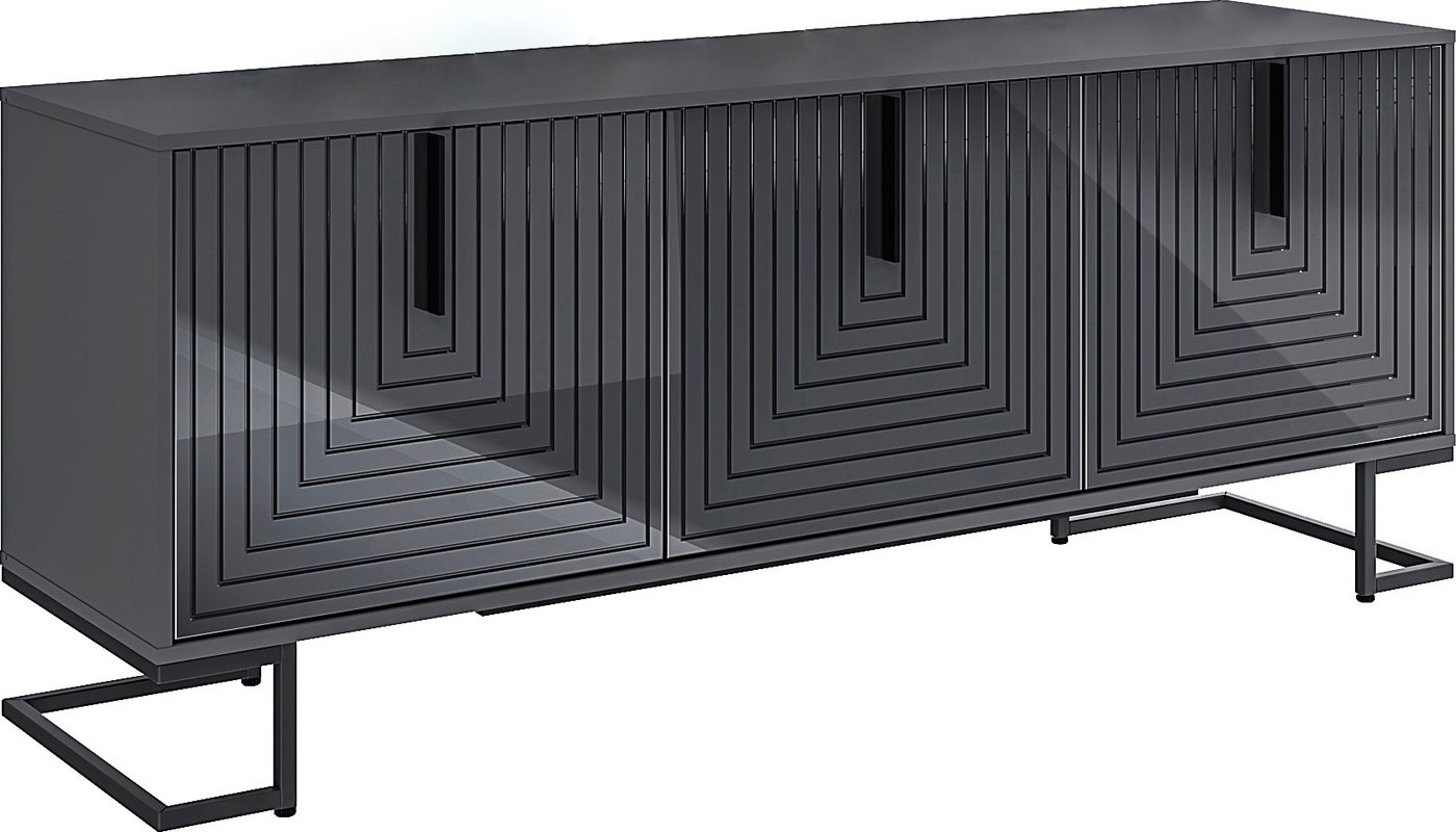 

Тумба Involux Неаполь 212T100 (графит/черный глянец/черный)