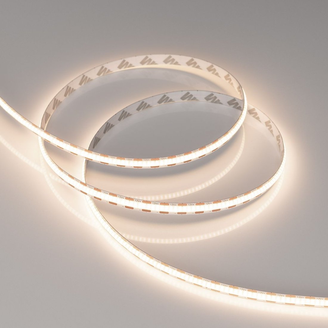 Светодиодная лента COB Arlight 9W/m 400LED/m CSP теплый белый 2.5М COB-X400-8mm 12V Warm3500 044588