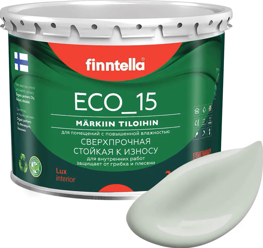 

Краска Finntella Eco 15 Akaatti F-10-1-3-FL057 2.7 л (светло серо-зеленый)